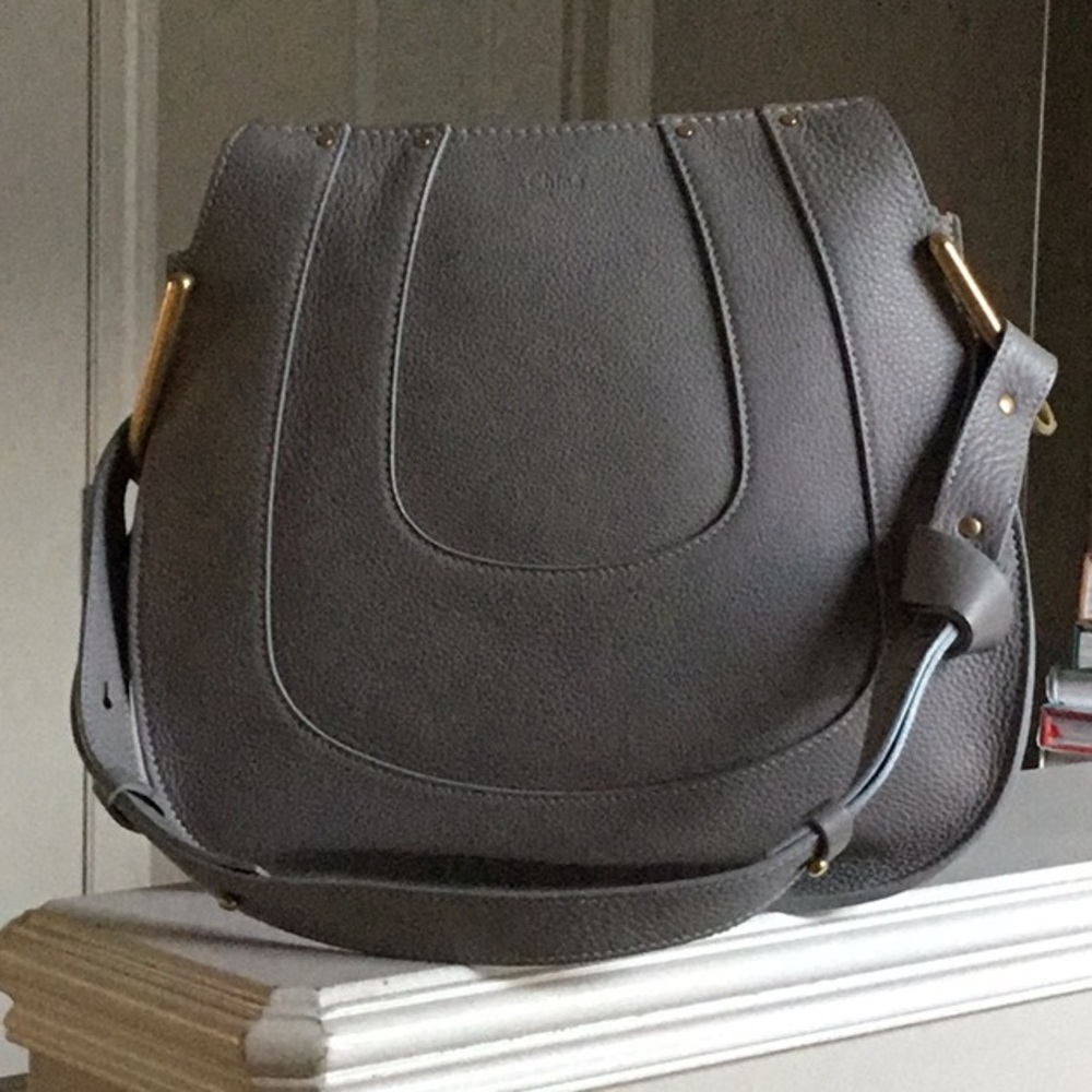 Chloe Hayley Hobo Shoulder Bag - Grey